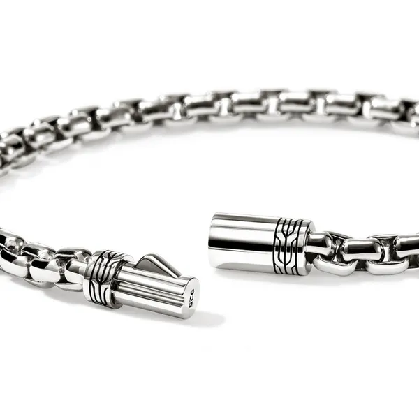 John Hardy Sterling Silver Box Chain Bracelet Image 2 Kiefer Jewelers Lutz, FL
