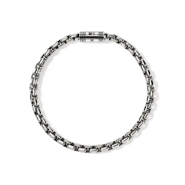 John Hardy Sterling Silver Box Chain Bracelet Image 4 Kiefer Jewelers Lutz, FL