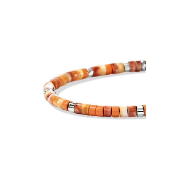 SS Heishi Orange and Red Spiny Oster Shell Bracelet by John Hardy Image 3 Kiefer Jewelers Lutz, FL