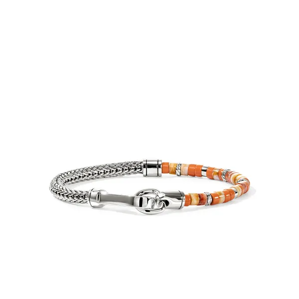 SS Heishi Orange and Red Spiny Oyster Bracelet Kiefer Jewelers Lutz, FL