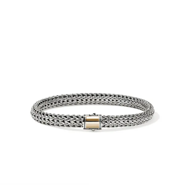 SS/14KY Icon 6.5MM Small Bracelet with Pusher Clasp by John Hardy Kiefer Jewelers Lutz, FL