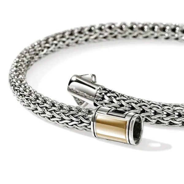 SS/14KY Icon 5MM Extra Small Bracelet with Pusher Clasp by John Hardy Image 2 Kiefer Jewelers Lutz, FL