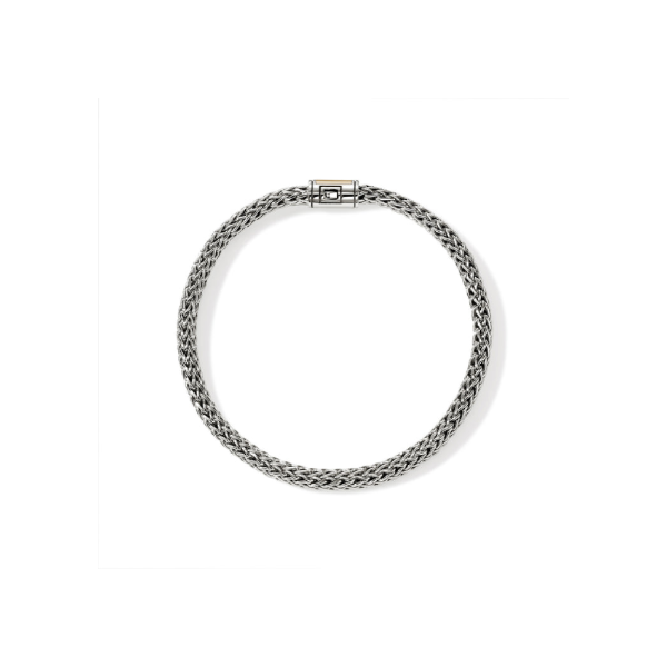 SS/14KY Icon 5MM Extra Small Bracelet with Pusher Clasp by John Hardy Image 3 Kiefer Jewelers Lutz, FL