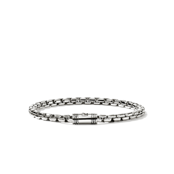 John Hardy Sterling Silver Box Chain Bracelet Image 3 Kiefer Jewelers Lutz, FL