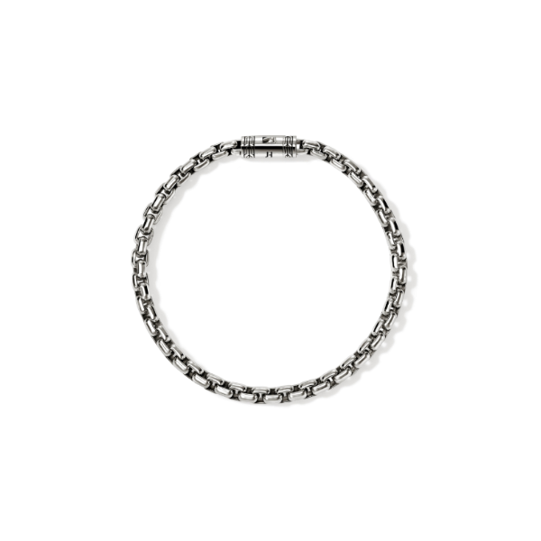 John Hardy Sterling Silver Box Chain Bracelet Image 4 Kiefer Jewelers Lutz, FL