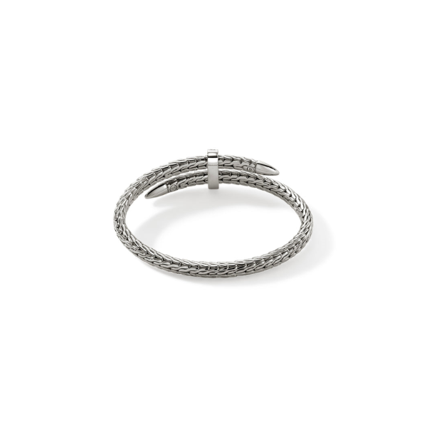 John Hardy SS and Diamond Pave Spear Flex Cuff Image 4 Kiefer Jewelers Lutz, FL