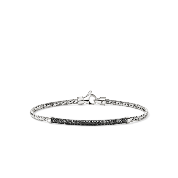 John Hardy Sterlilng Silver and Black Sapphire Essentials Bracelet Kiefer Jewelers Lutz, FL