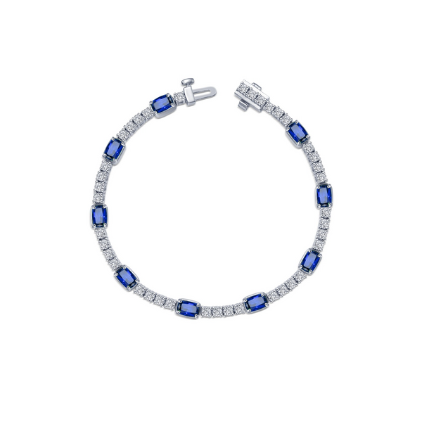 SS 8.34CTW Lab Grown Sapphire and Simulated Diamond Bracelet by Lafonn Kiefer Jewelers Lutz, FL