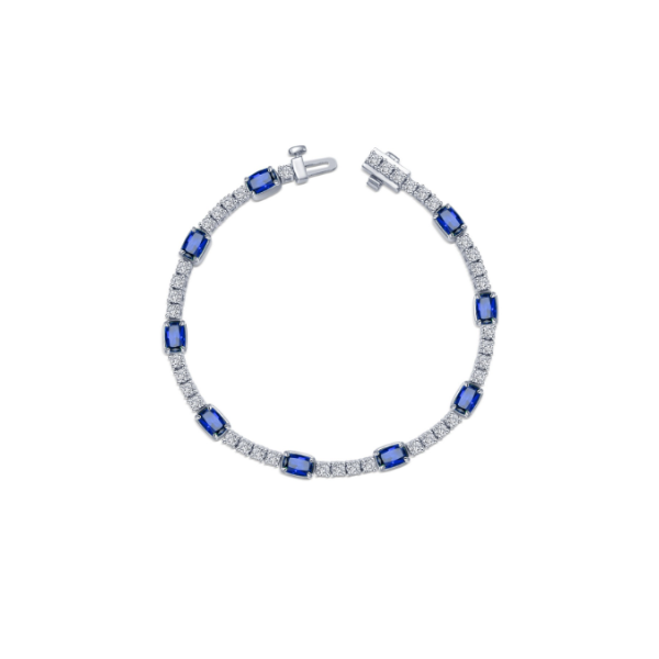 SS 8.34CTW Lab Grown Sapphire and Simulated Diamond Bracelet by Lafonn Kiefer Jewelers Lutz, FL