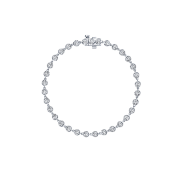 SS 3.3CTW Simulated Diamond Bezel Set Tennis Bracelet by Lafonn Kiefer Jewelers Lutz, FL