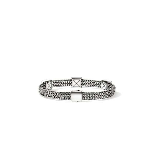Icon Stud Three Station Bracelet by John Hardy Image 4 Kiefer Jewelers Lutz, FL