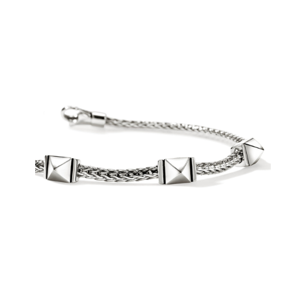 SS Icon Three Station Icon Stud Bracelet by John Hardy Image 2 Kiefer Jewelers Lutz, FL