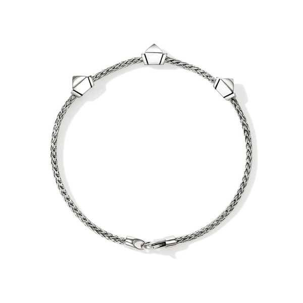 SS Icon Three Station Icon Stud Bracelet by John Hardy Image 3 Kiefer Jewelers Lutz, FL