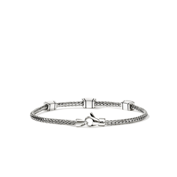 SS Icon Three Station Icon Stud Bracelet by John Hardy Image 4 Kiefer Jewelers Lutz, FL