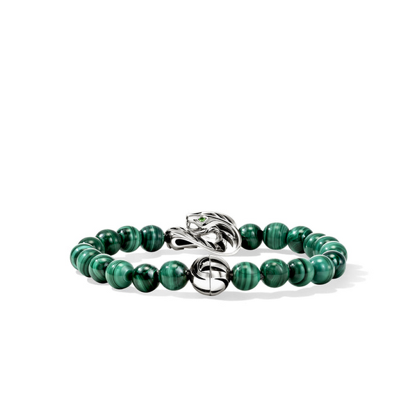 SS Legends of Cobra Malachite Bracelet by John Hardy Image 4 Kiefer Jewelers Lutz, FL