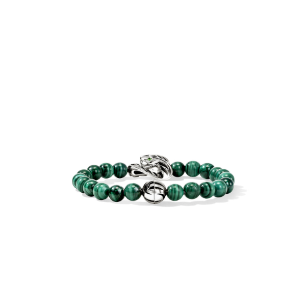 SS Legends of Cobra Malachite Bracelet by John Hardy Image 4 Kiefer Jewelers Lutz, FL