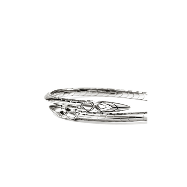 SS Naga Bypass Flex Cuff Bracelet by John Hardy Image 4 Kiefer Jewelers Lutz, FL