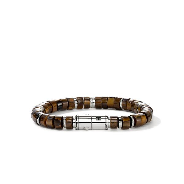 SS Heishi Tiger Eye Bead Bracelet by John Hardy Kiefer Jewelers Lutz, FL