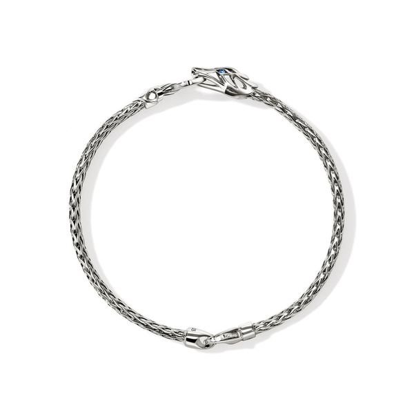 SS Naga Slim Bracelet with Black and Blue Sapphires by John Hardy Image 3 Kiefer Jewelers Lutz, FL