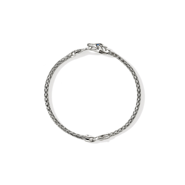 SS Naga Slim Bracelet with Black and Blue Sapphires by John Hardy Image 3 Kiefer Jewelers Lutz, FL