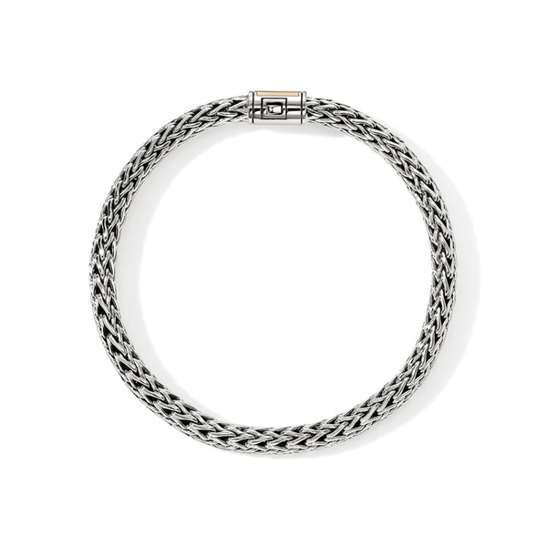 SS/14KY Icon 6.5MM Small Bracelet with Pusher Clasp by John Hardy Image 3 Kiefer Jewelers Lutz, FL