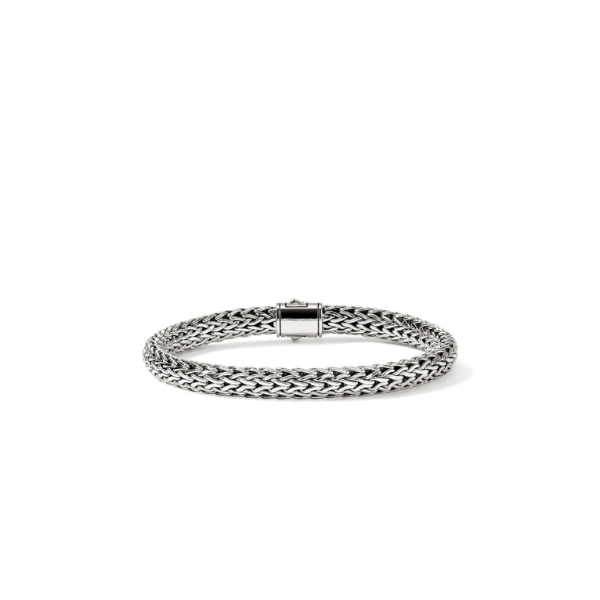 SS/14KY Icon 6.5MM Small Bracelet with Pusher Clasp by John Hardy Image 4 Kiefer Jewelers Lutz, FL