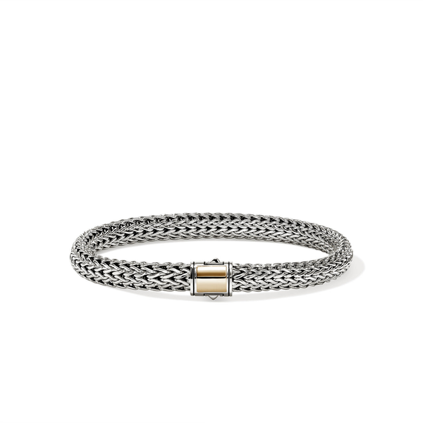 SS/14KY Icon 6.5MM Small Bracelet with Pusher Clasp by John Hardy Kiefer Jewelers Lutz, FL