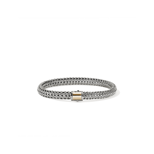 SS/14KY Icon 6.5MM Small Bracelet with Pusher Clasp by John Hardy Kiefer Jewelers Lutz, FL