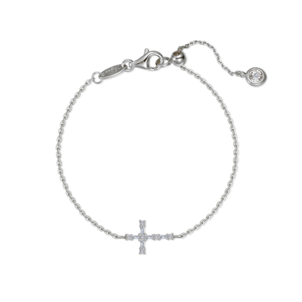SS 0.16CTW Simulated Diamond Cross Braceled by Lafonn Kiefer Jewelers Lutz, FL
