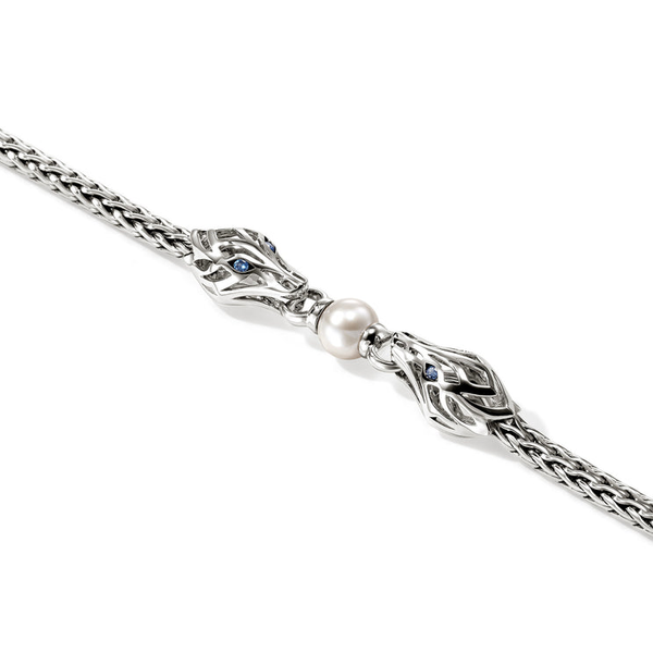 SS Naga Slim Bracelet with Cultered Pearl Bracelet by John Hardy Image 2 Kiefer Jewelers Lutz, FL