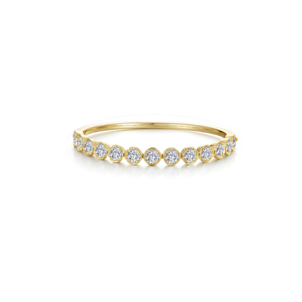 SS/GP 5.98CTW Simulated Diamond Continuum Blossom Cradle Bangle Topper by Lafonn Image 3 Kiefer Jewelers Lutz, FL