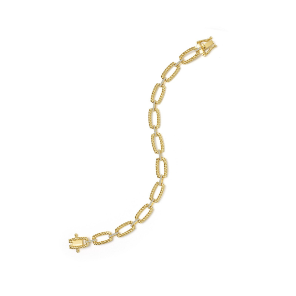 SS/GP 0.65CTW Simulated Diamond Cable Link Bracelet by Lafonn Image 3 Kiefer Jewelers Lutz, FL