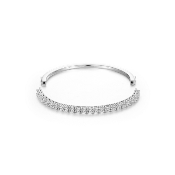 SS 4.08CTW Simulated Diamond Continuum Tennis Bangle Topper by Lafonn Image 2 Kiefer Jewelers Lutz, FL
