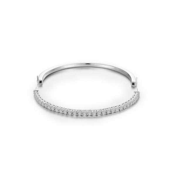 SS 1.55CTW Simulated Diamond Continuum Tennis Bangle Topper by Lafonn Image 2 Kiefer Jewelers Lutz, FL