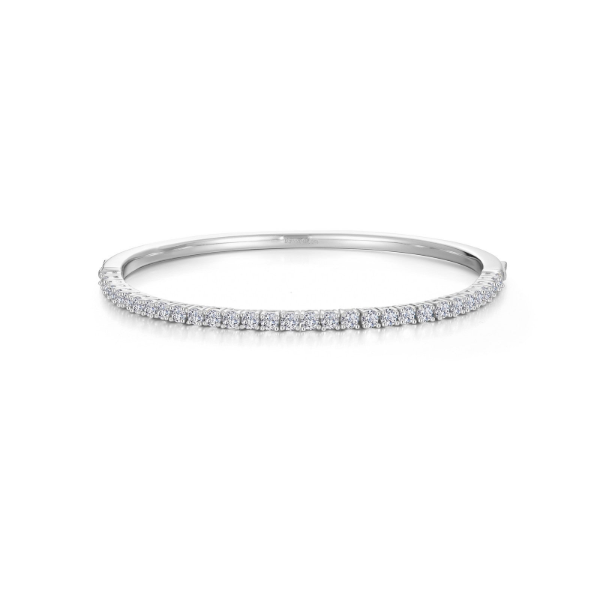 SS 1.55CTW Simulated Diamond Continuum Tennis Bangle Topper by Lafonn Image 3 Kiefer Jewelers Lutz, FL