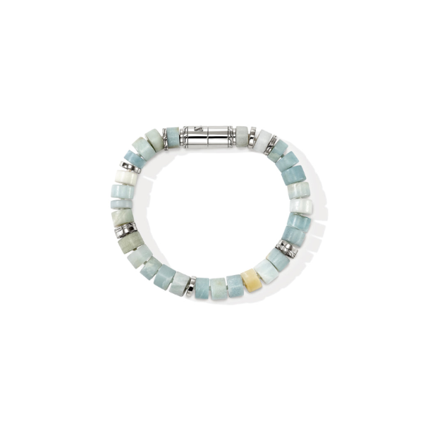 SS Ocean Heishi 9MM Bracelet Multi Color Quartzite by John Hardy Image 4 Kiefer Jewelers Lutz, FL