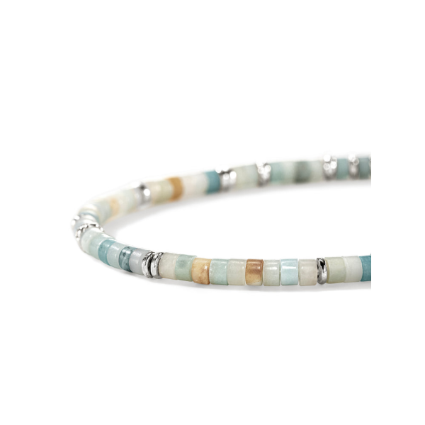 SS Ocean Heishi Bracelet Multi Color Quartzite Bracelet by John Hardy Image 2 Kiefer Jewelers Lutz, FL