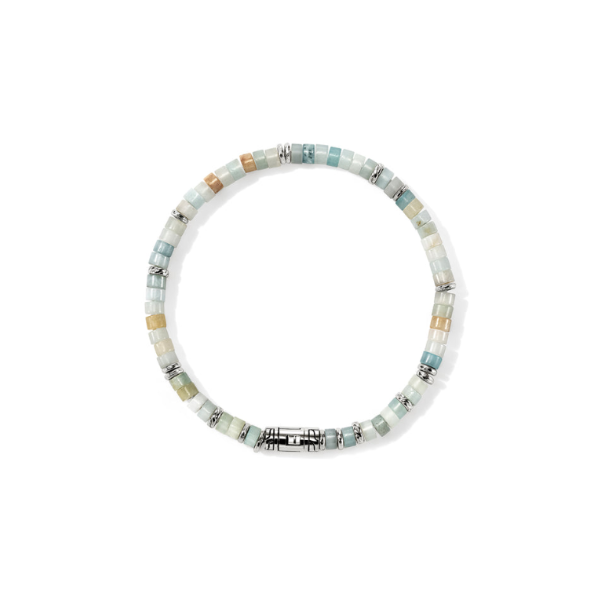 SS Ocean Heishi Bracelet Multi Color Quartzite Bracelet by John Hardy Image 4 Kiefer Jewelers Lutz, FL