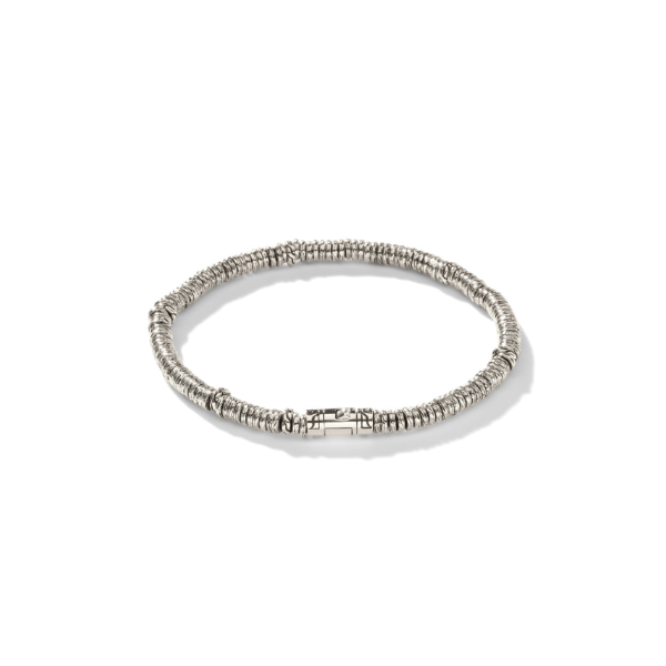 John Hardy Sterling Silver Heishi Beaded Bracelet Image 5 Kiefer Jewelers Lutz, FL