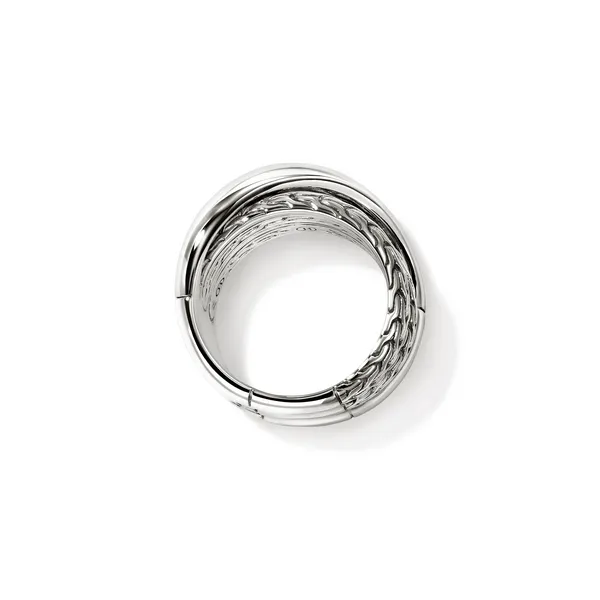 John Hardy Sterling Silver Essentials Crossover Ring Image 4 Kiefer Jewelers Lutz, FL