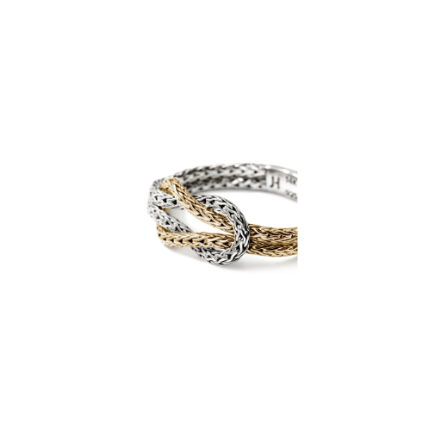John Hardy 14KY and Sterling Silver Love Knot Ring Image 2 Kiefer Jewelers Lutz, FL