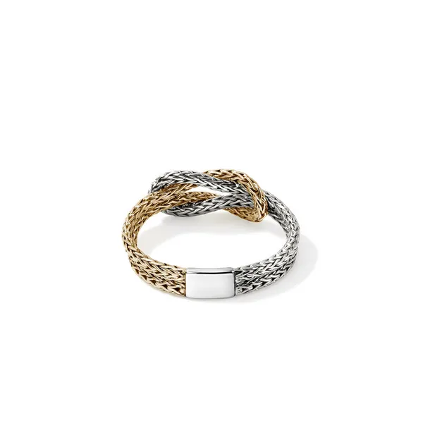 John Hardy 14KY and Sterling Silver Love Knot Ring Image 4 Kiefer Jewelers Lutz, FL