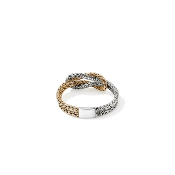 John Hardy 14KY and Sterling Silver Love Knot Ring Image 4 Kiefer Jewelers Lutz, FL