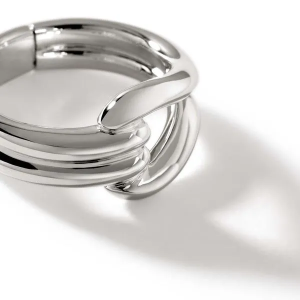 John Hardy Sterling Silver Surf Link Ring Image 2 Kiefer Jewelers Lutz, FL