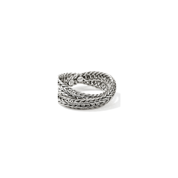 John Hardy SS Icon Chevron Chain Crossover Ring Image 2 Kiefer Jewelers Lutz, FL