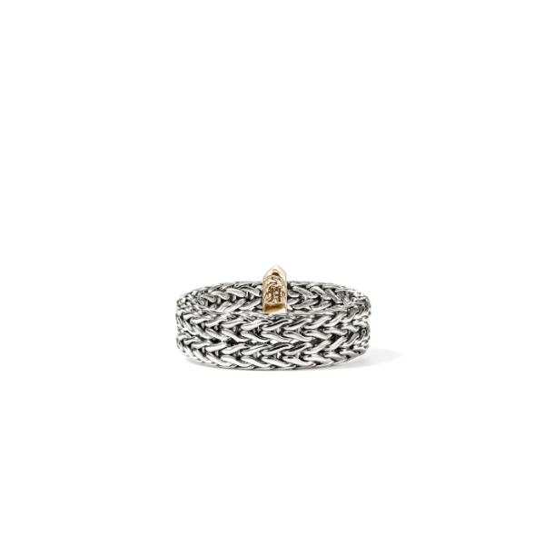 John Hardy SS/14KY Icon Link Bar Ring Image 3 Kiefer Jewelers Lutz, FL