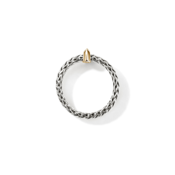 John Hardy SS/14KY Icon Link Bar Ring Image 4 Kiefer Jewelers Lutz, FL