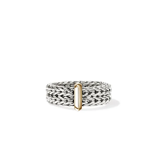 John Hardy SS/14KY Icon Link Bar Ring Kiefer Jewelers Lutz, FL
