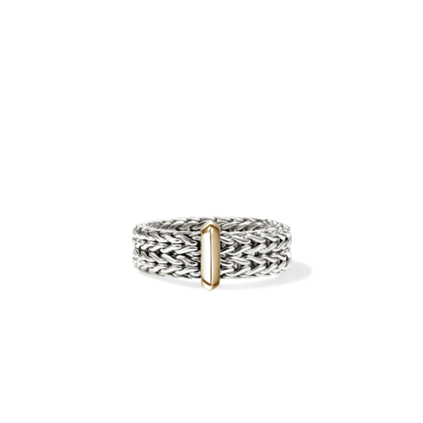 John Hardy SS/14KY Icon Link Bar Ring Kiefer Jewelers Lutz, FL