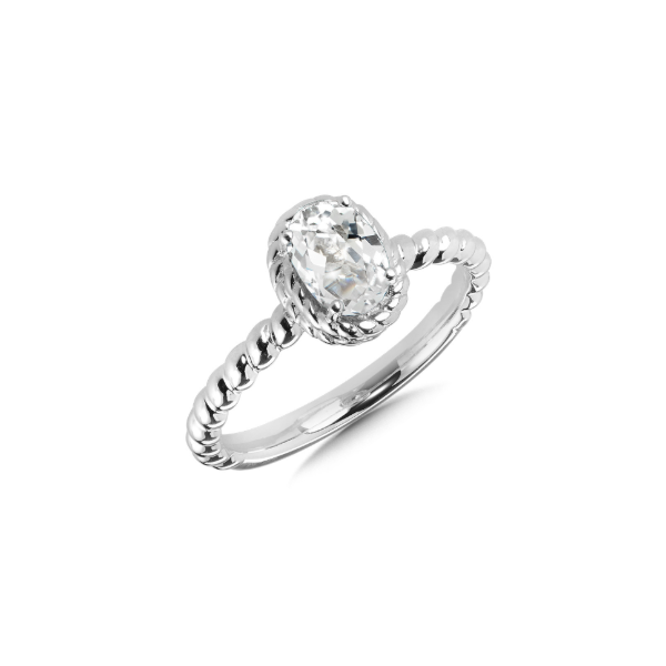 Sterling Silver Created White Sapphire Ring Kiefer Jewelers Lutz, FL